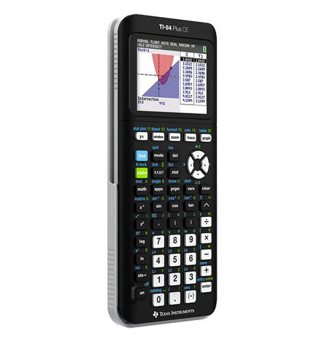 Texas Instruments TI-84 Plus CE Color Graphing Calculator, Black 7.5 Inch